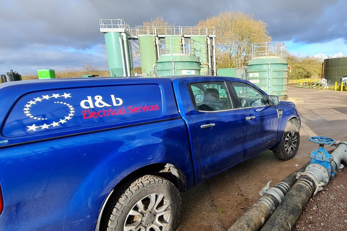 D&B Electrical. Installing Telemetry Cabling at Water Waste Site, photo #2