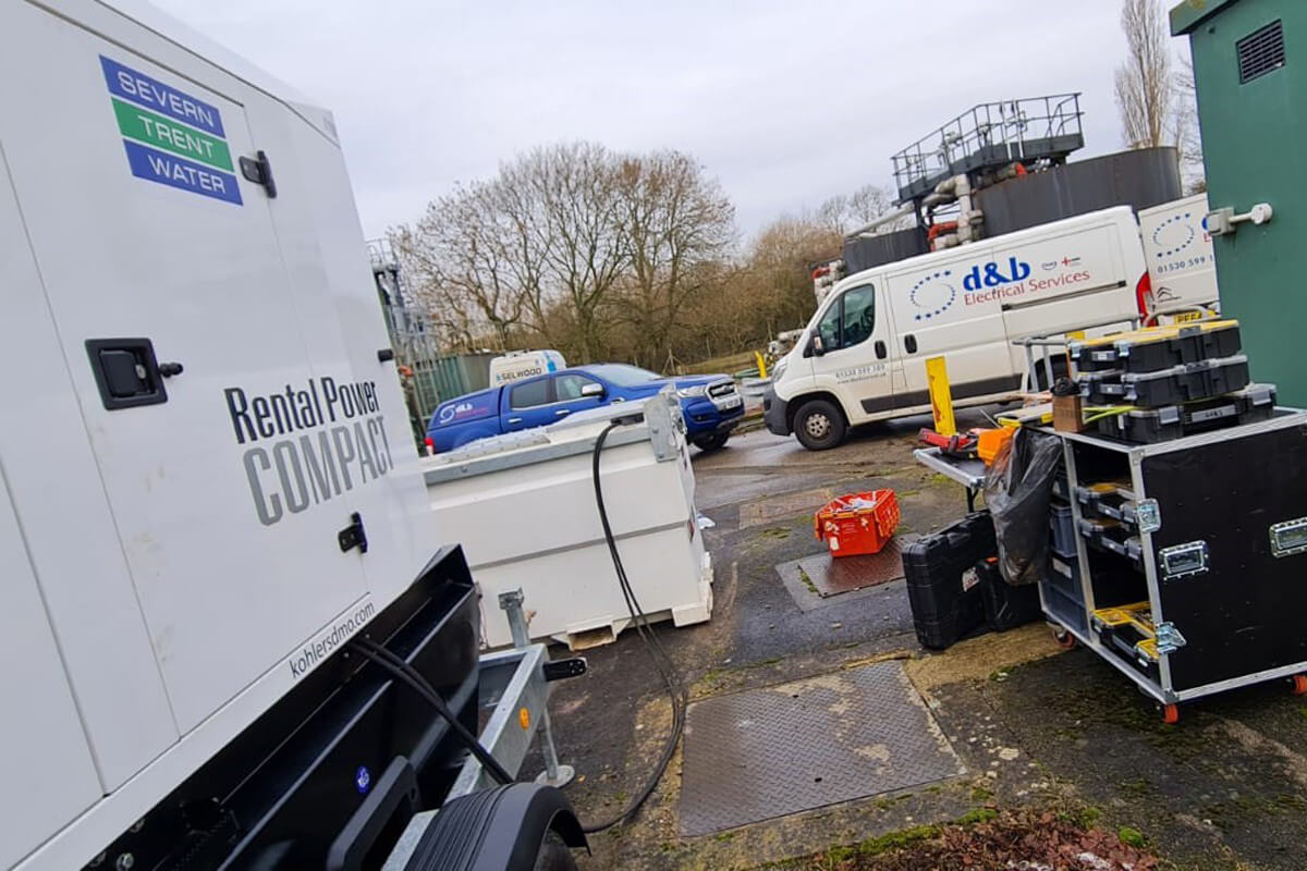 D&B Electrical. Temporary Generator Install at Water Waste Site, photo #3